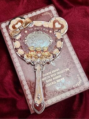 Flower Knows Teddy Bear Mirror-New in Box